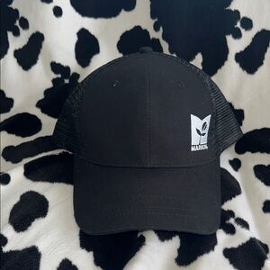 Black Mesh-Back Trucker Hat